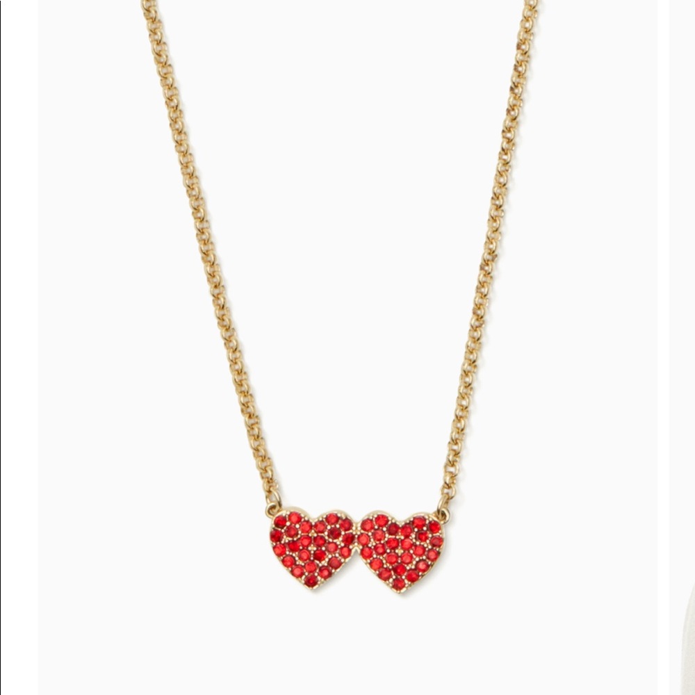 Kate Spade Double heart necklace